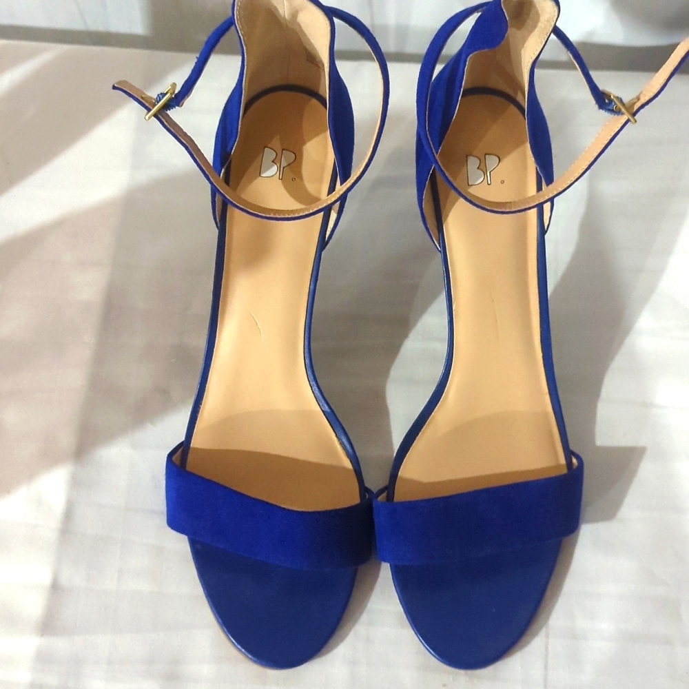 BP Blue Suede Sandal